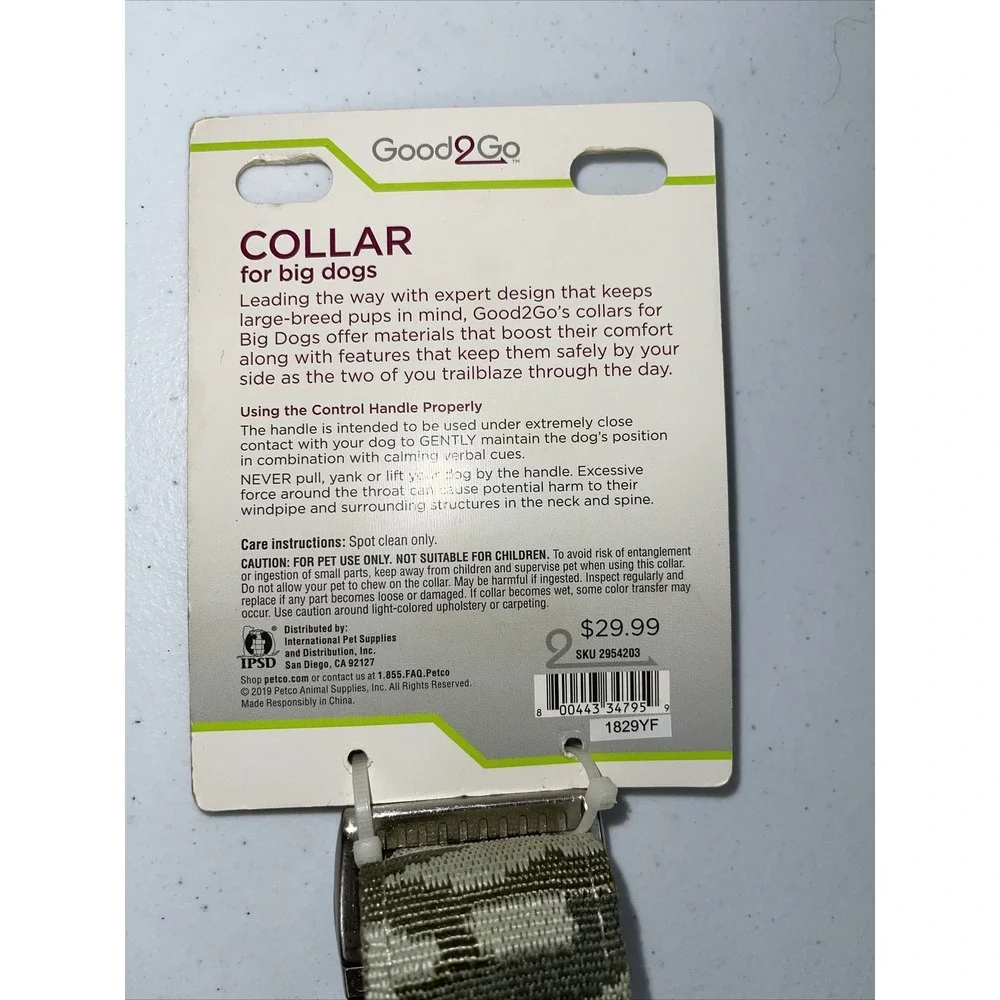 Good2Go  Handle Collar‎ for Big Dogs, XL/ XXL